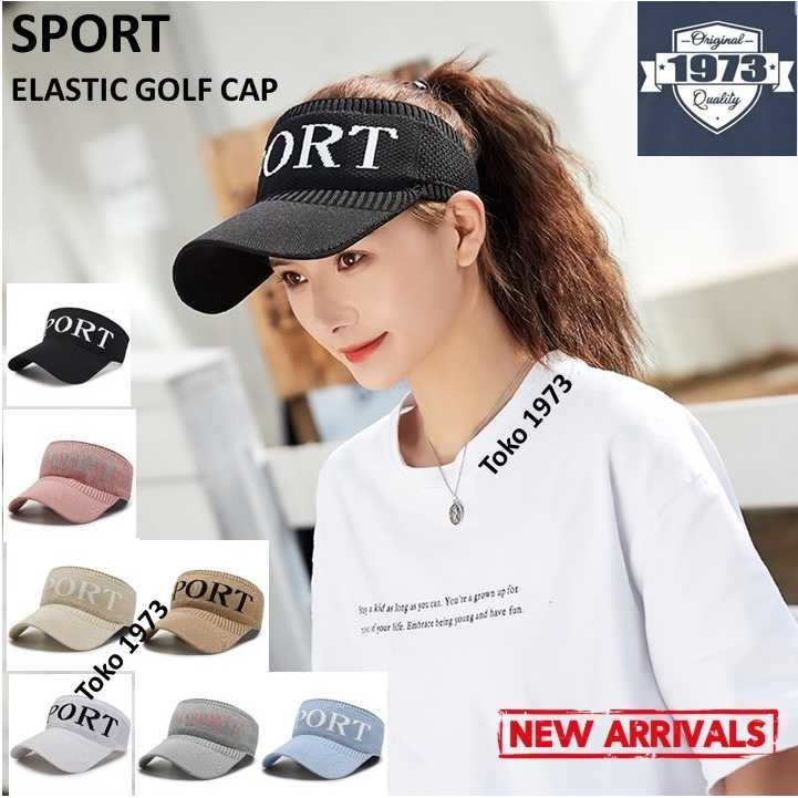 Women Golf cap ELASTIC SPORT Topi wanita topi gold topi oantai
