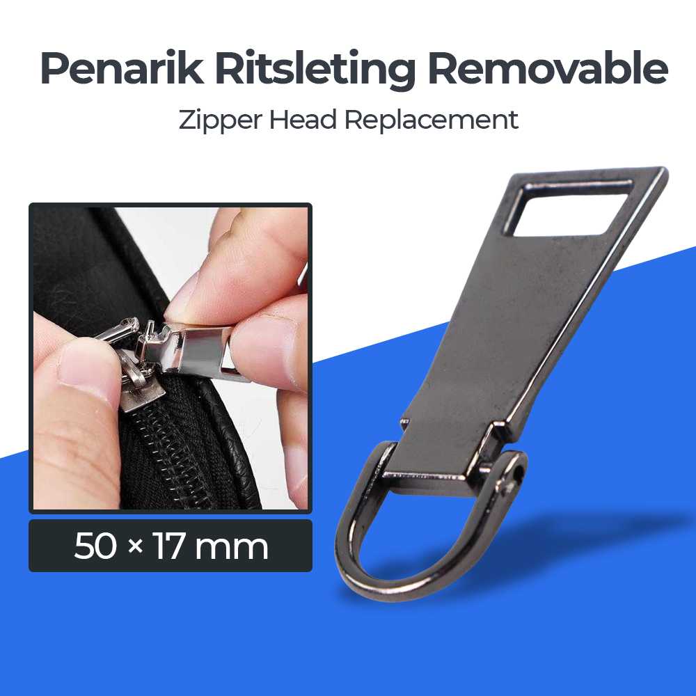 KALAX Penarik Ritsleting Removable Zipper Head Replacement - KA37
