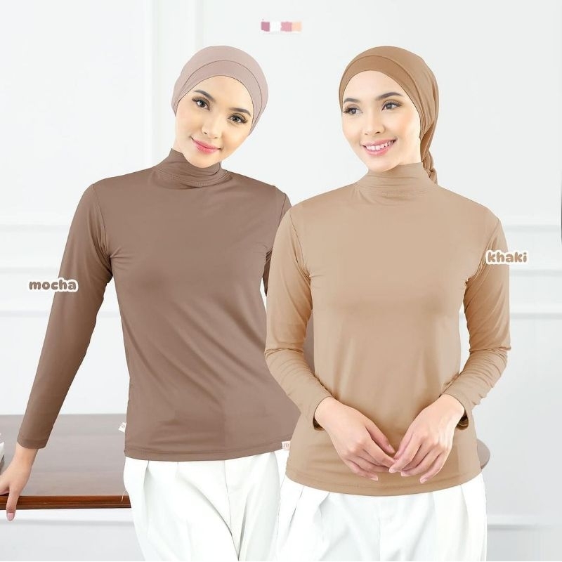Manset Baju wanita Lengan Panjang AIl size DewasaBaju Dalaman spandex balon melar/ dalaman baju