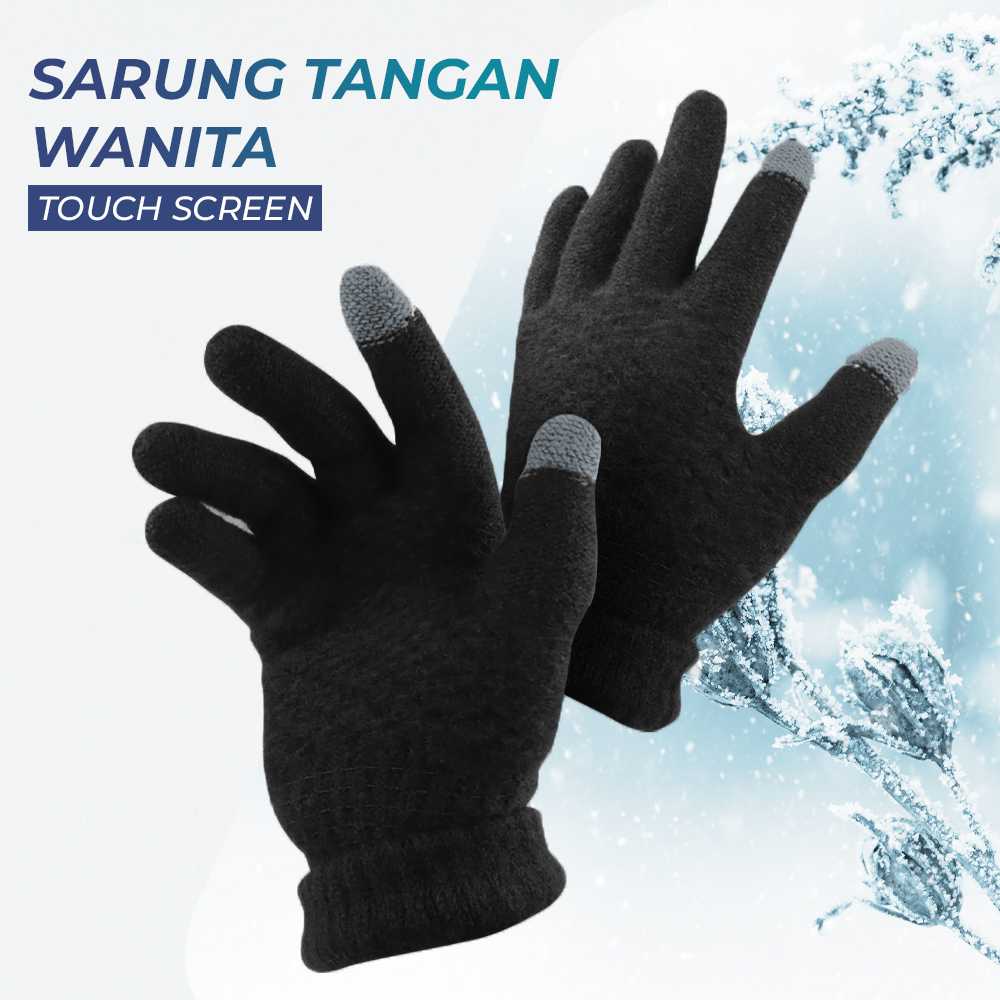 RIMIUT Sarung Tangan Wanita Touchscreen Winter Women Gloves 1 Pair - ST003