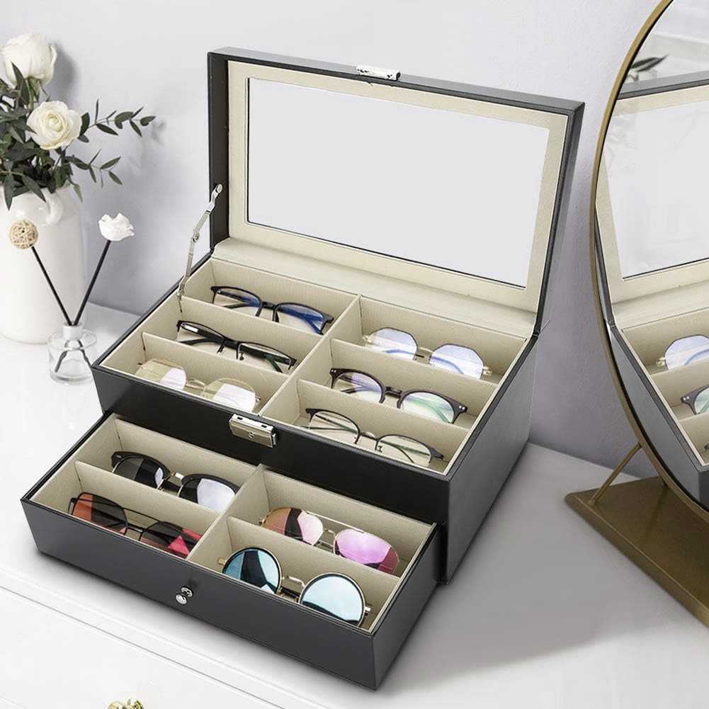 JOCESTYLE Kotak Display Kacamata Eyeglasses Sunglasses Box 12 Slot - SWK78