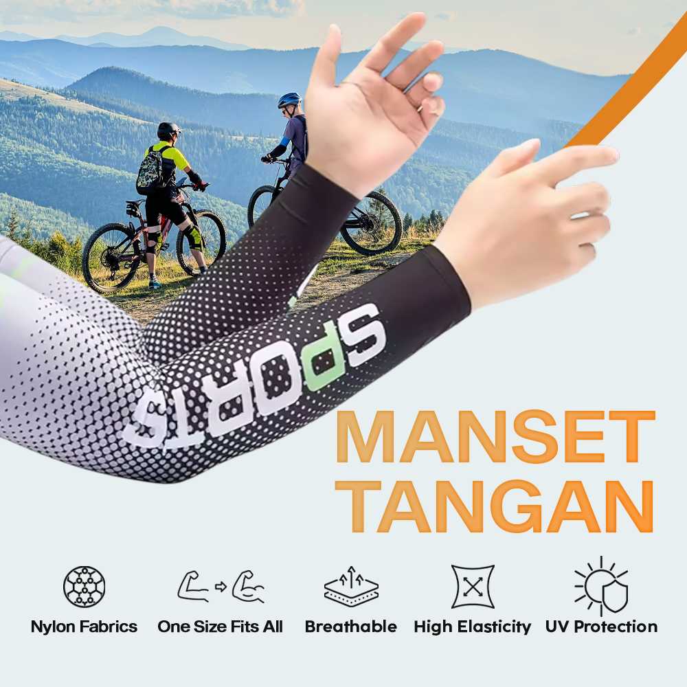 TaffSPORT Manset Sarung Pelindung Tangan Lengan Arm Sleeve Anti UV - BX101